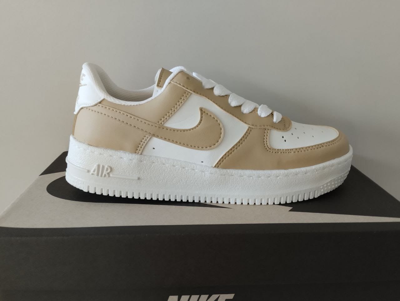 Solo Nike Air Force Nude Blanco Calzado Barata