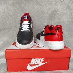 Nike Air Force - Blanco, Negro y Rojo