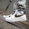 Nike Air Force Blanco con negro- bota