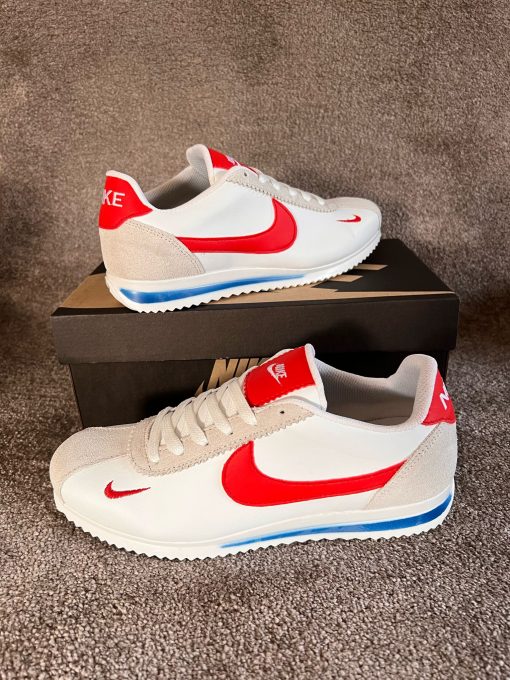 Nike Cortez Blanco con Rojo