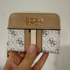 Cartera Guess Rosa e Blanco con Beige